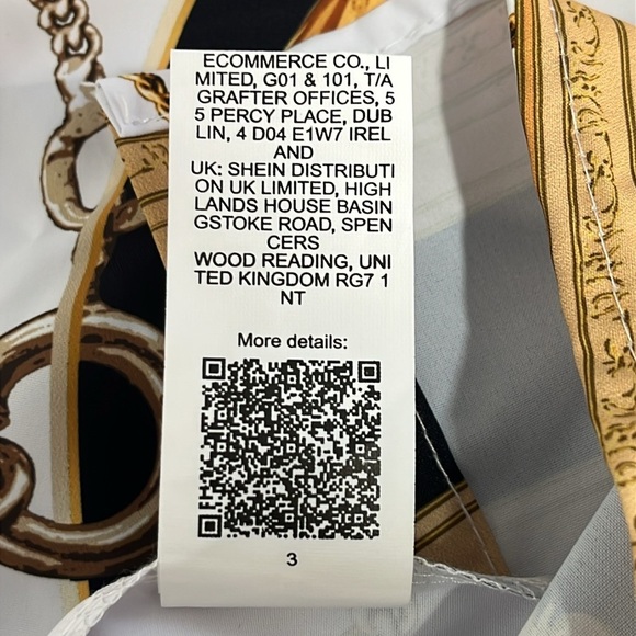 Shein Men's Manfinity Chain Print Shirt & Short Set Size XXL Resortwear Vacation - Picture 8 of 16